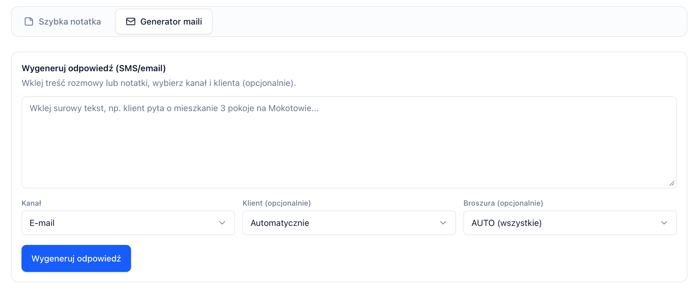 Generator wiadomości